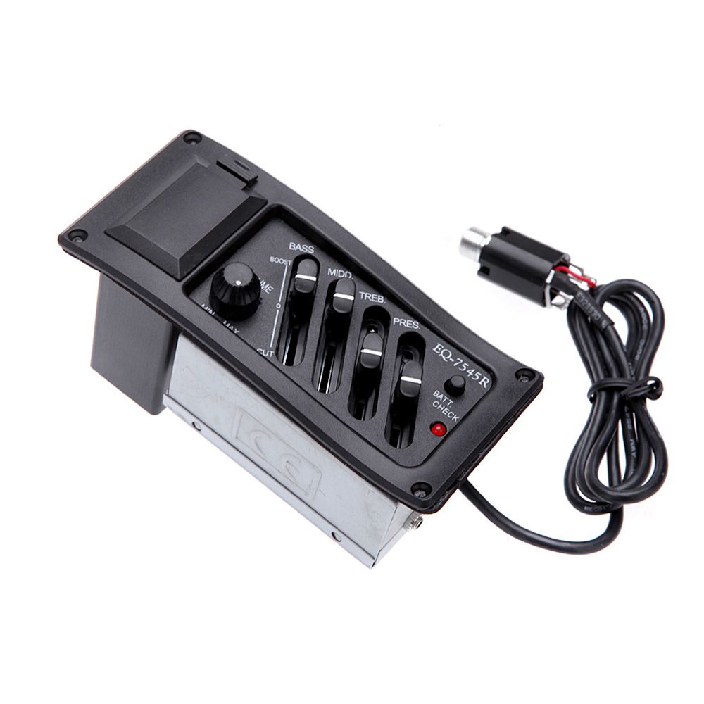 4-Band EQ Equalizer Piezo Pickup EQ-7545R Pre-Amp Acoustic