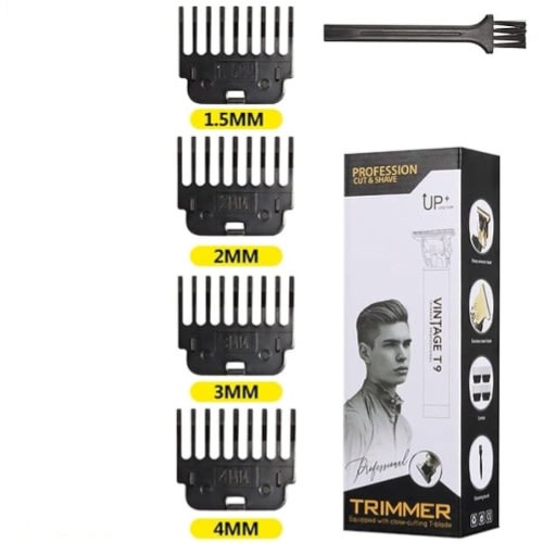 Professional Men Rechargeable Cordless Hair Clippers - Lcd Display