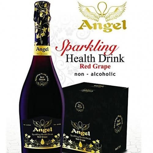 Angel Sparkling Health Red Grape Wine - Non Alcohol - 75cl X 6 Bottles