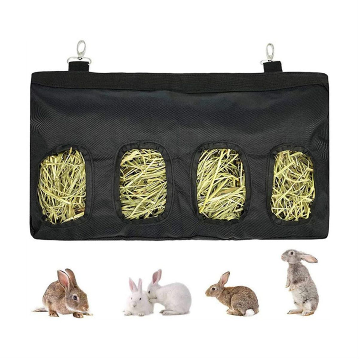 Rabbit Feeder Bags Guinea Pigs Hay Bag Long Wear Feeder Bag