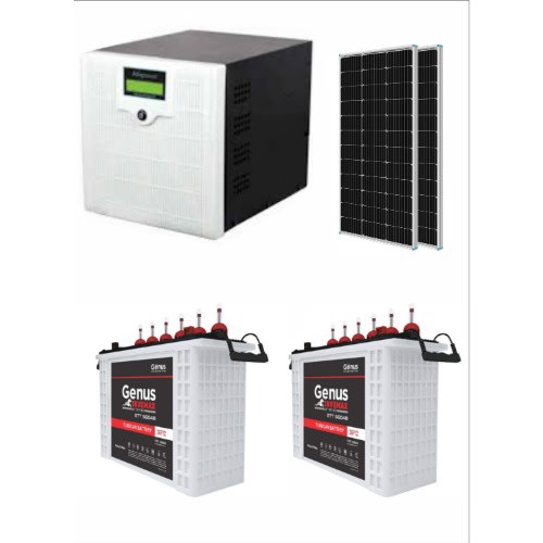 Afripower 2kva Inverter System With 2 Units 230Ah Genus Tubular Battery /2 Solar Panels