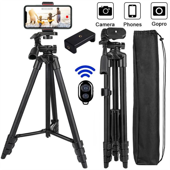 Aluminum Travel Tripod For Camera Phone Mount Flexible Lightweight Tripod Light Stand Photography For Field Youtube Phone