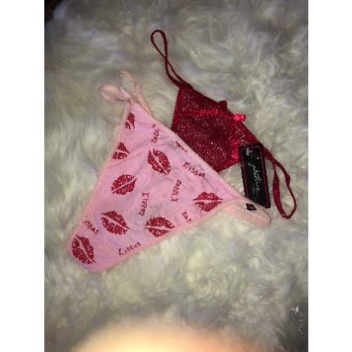 2 In 1 Sexy Funny Women's Multicolour Thong G-string