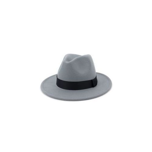 Unisex Fedora Hat With Band -Ash