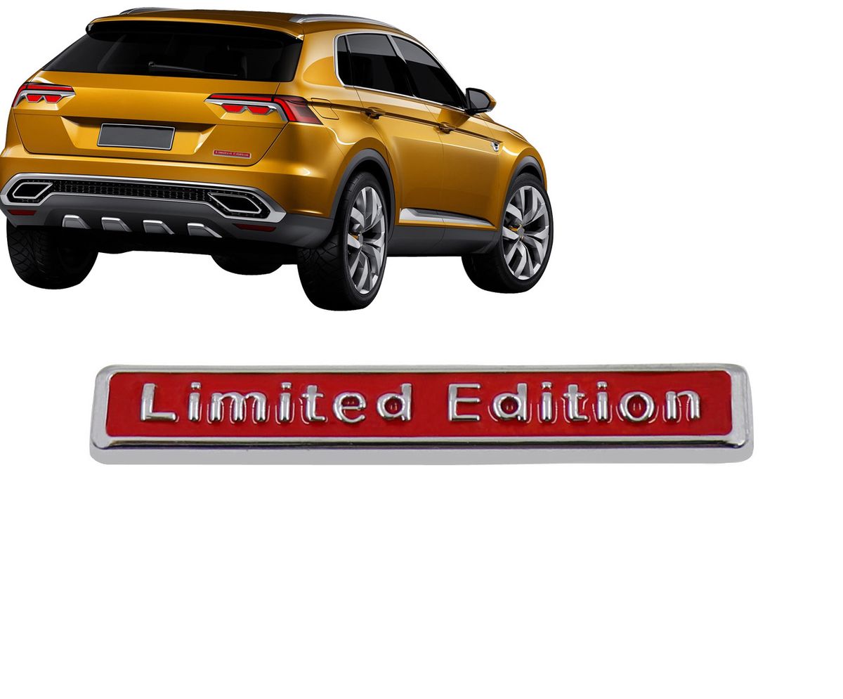 Chrome Red 3d Limited Edition Fender Trunk Emblem Decal