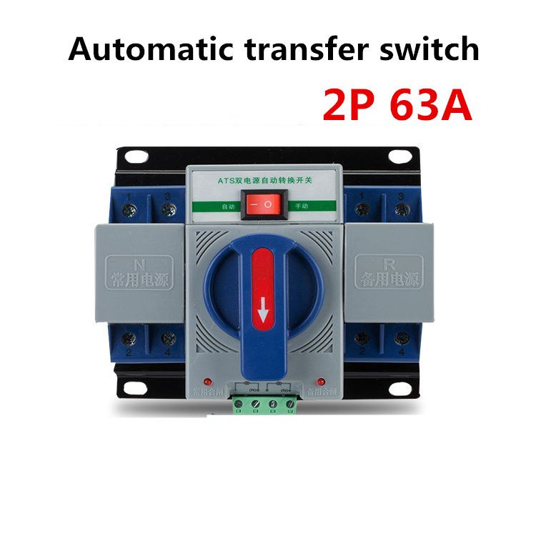 Power Type Automatic MCB 63A 230V Dual 2P Color Blue