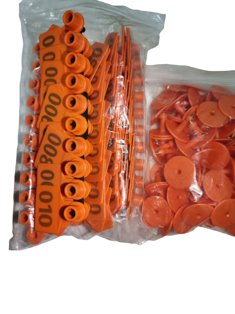 ANIMAL EAR TAG - ORANGE