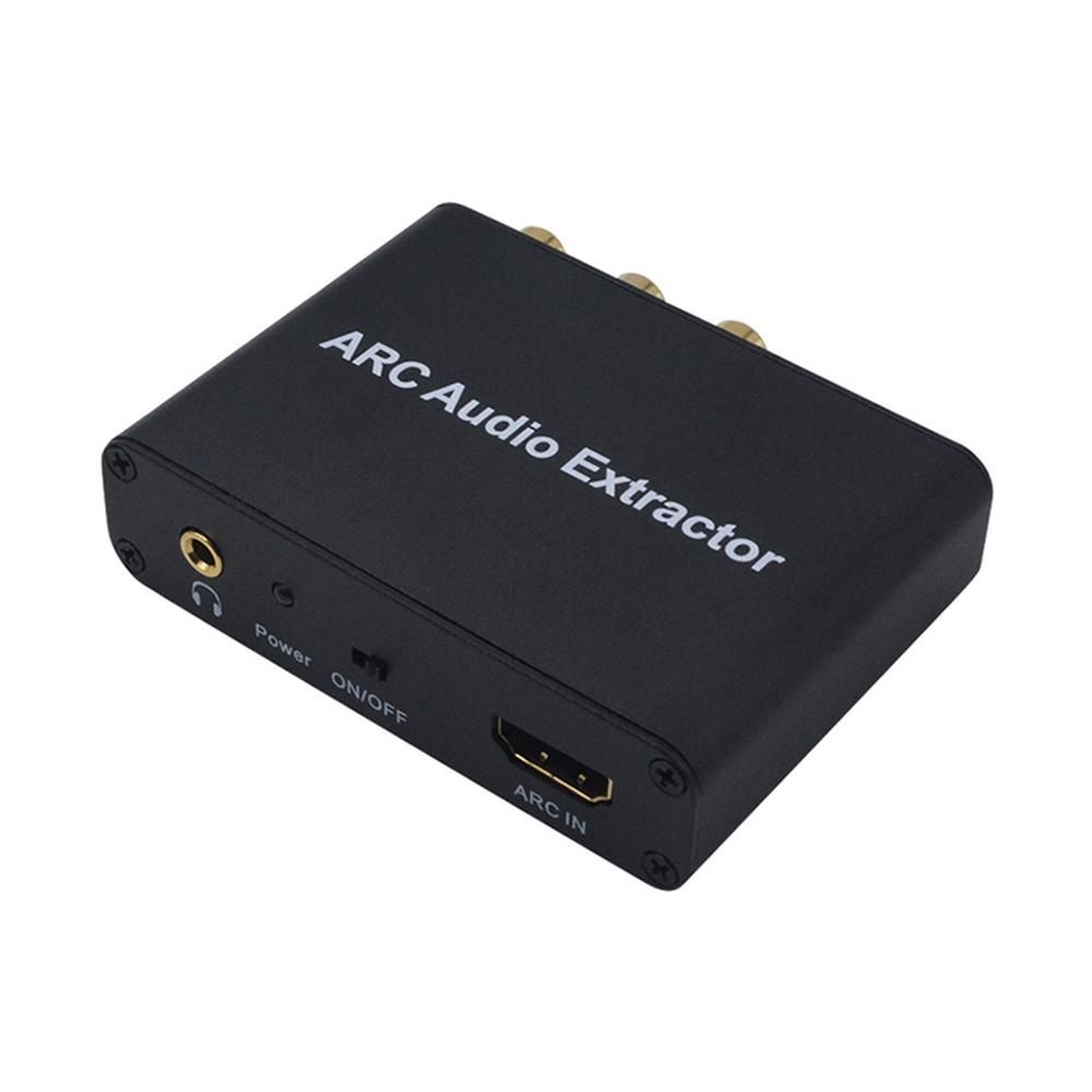 HD ARC Adapter 192KHz ARC Audio Extractor Stereo Audio Splitter ARC to Optical/Coaxial/RCA/3.5mm Jack Adater Support CEC Function