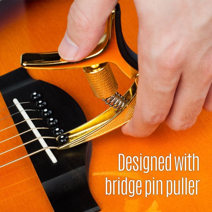 Multifunctional Single-handed Guitar Capo Clamp Zinc Alloy