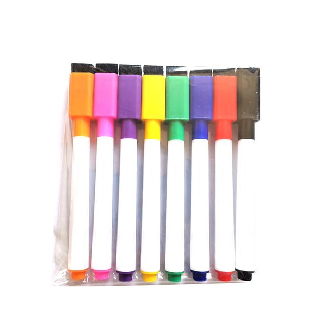 Yibai 8pcs Magnetic Whiteboard Pen Drawing And Rec