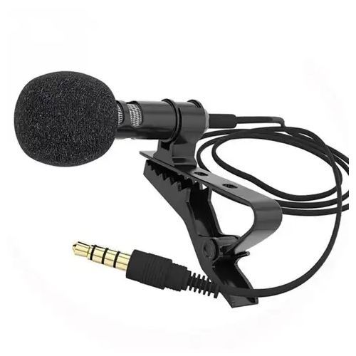 Mini Clip-on Lavalier Microphone Lapel Condenser Mic Recording Microphone