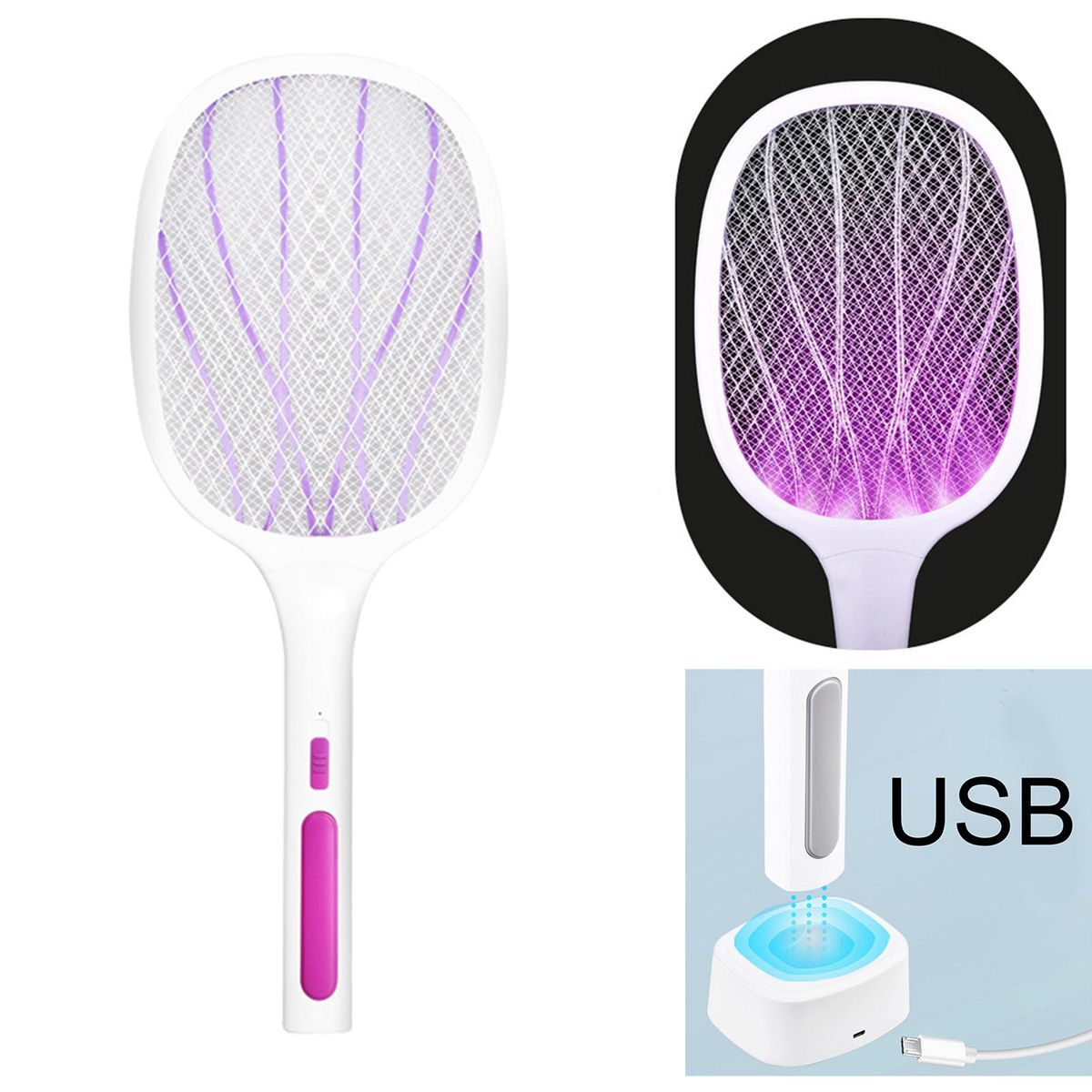 Handheld Rechargeable  Fly Swatter   Bug 6
