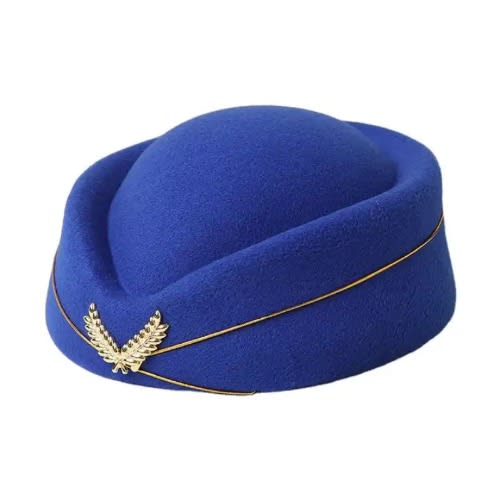 Air Hostess And Cosplay Perform Cap - Blue