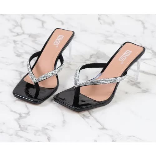 Ladies Heeled Slippers