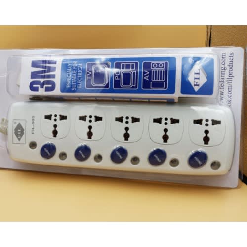5 WAYS EXTENSION SOCKET Surge Protector - Model 505