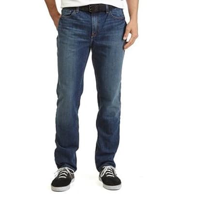 Regular Straight Cut Jeans For Men - Blue
