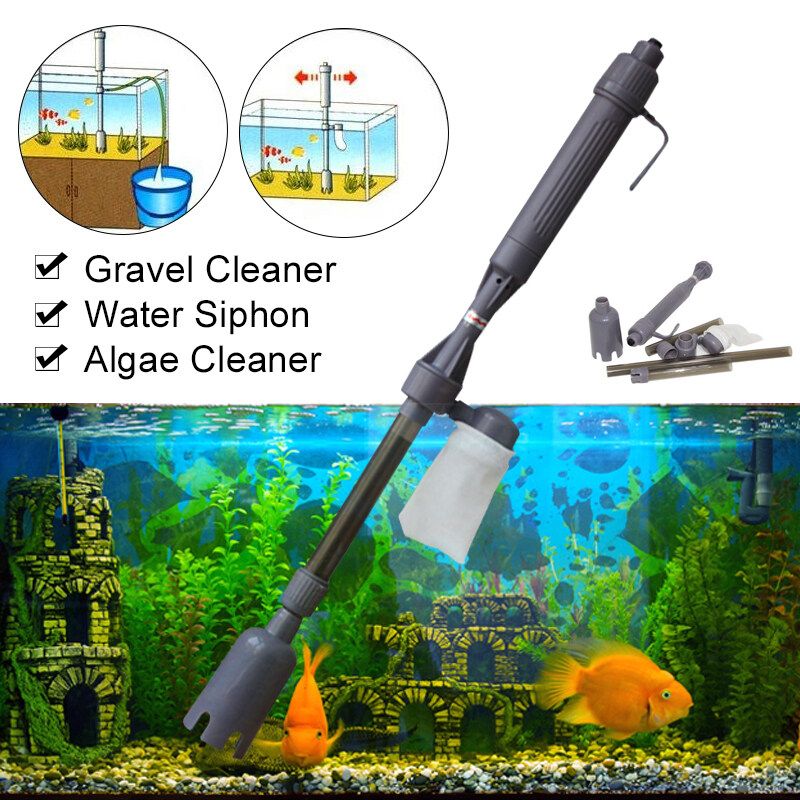Electric Siphon Auarium Vacuum Cleaner Fish Tank Water Filter Pump Aquarium Cleaning Tool