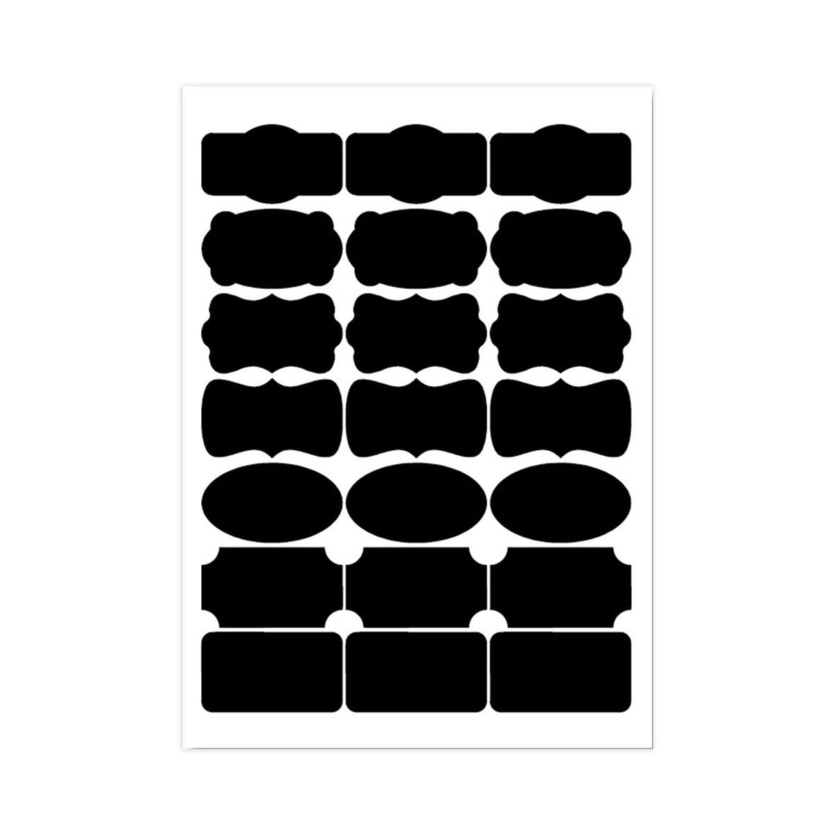 Chalkboard Label Waterproof Reusable Sticker Blackboard