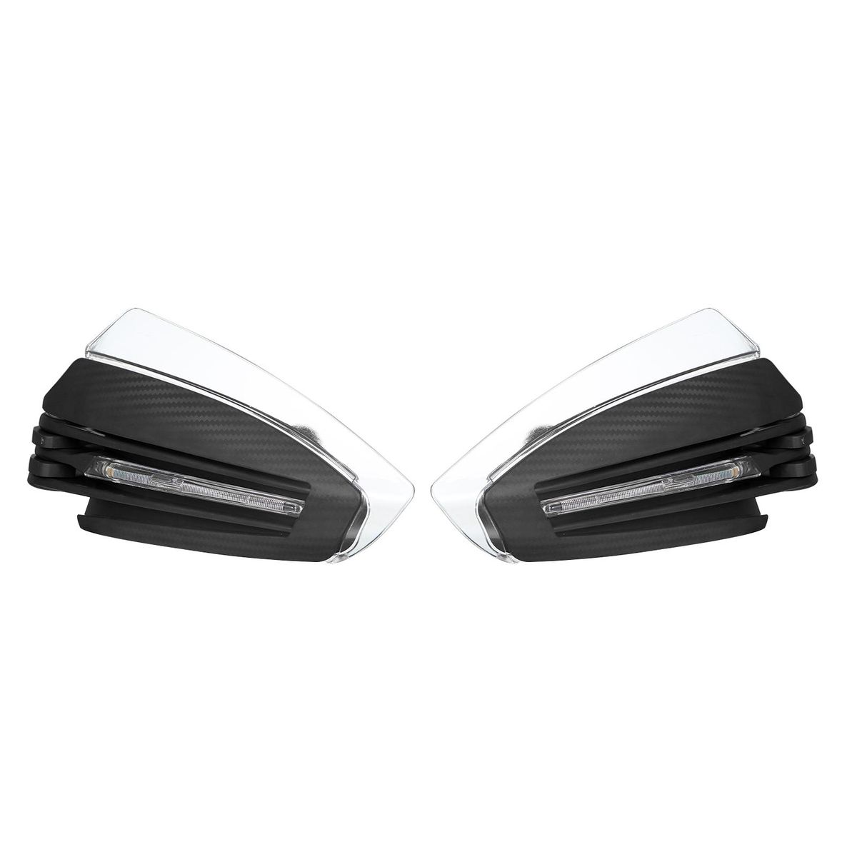 Motorcycle Handguards Cover Universal Waterproof Anti-fall and Windproof Protector with LED Directional Light