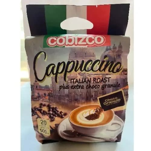 Cappuccino Coffee Plus Extra Chocolate Granules - 20 Bags