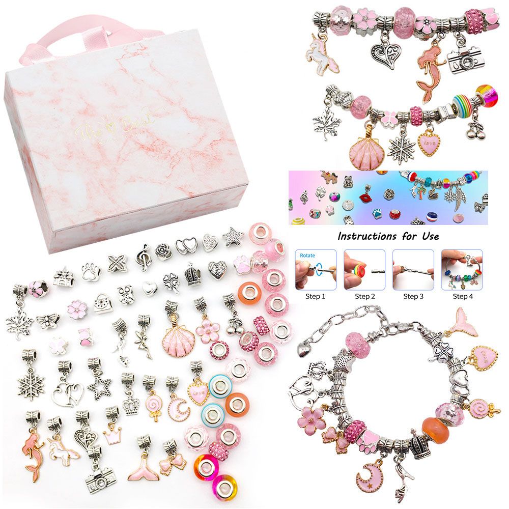 Pink Gift Box Set Children's Creative DIY Handmade Crystal