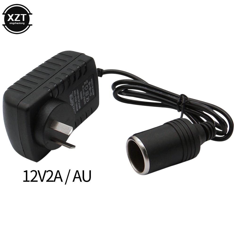 AC 220V To DC 12V 2A Adapter Power Supply Cigarette  24W Converter Inverter Home Car Charger US/EU/UK/AU Socket