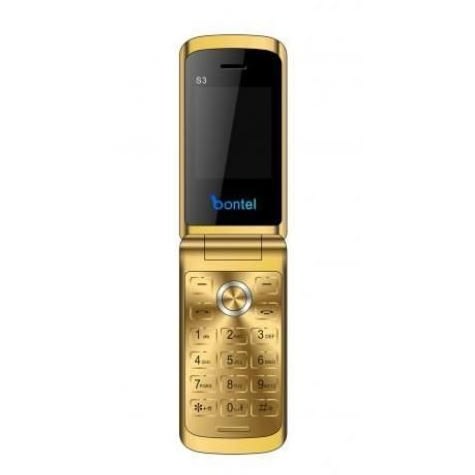 S3 - 1.36" - 128MB - Dual Sim - 1000mAh - Flip Phone - Gold