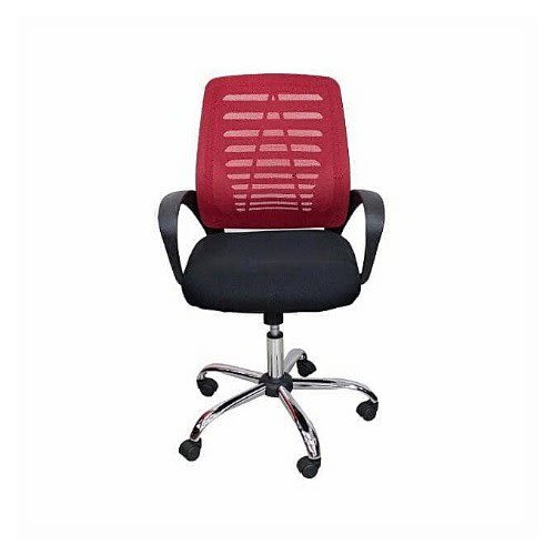 Ventilated Mesh Office Chair - Red