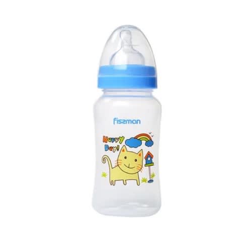 Baby Feeding Bottle With Wide Neck - 300ml - Clear
