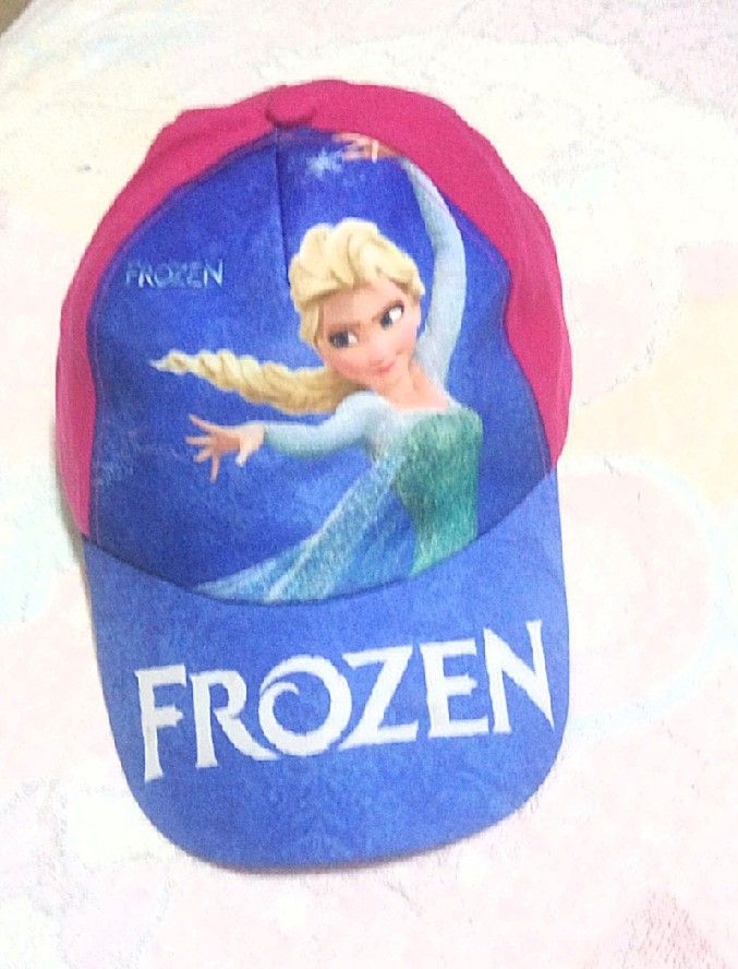 Girls Frozen Characters Hat Blocking Face Sunscreen Face Cap