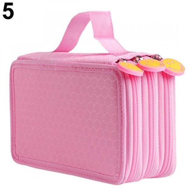 Pencil Case Large Capacity Zipper Storage Case School 3 Laye