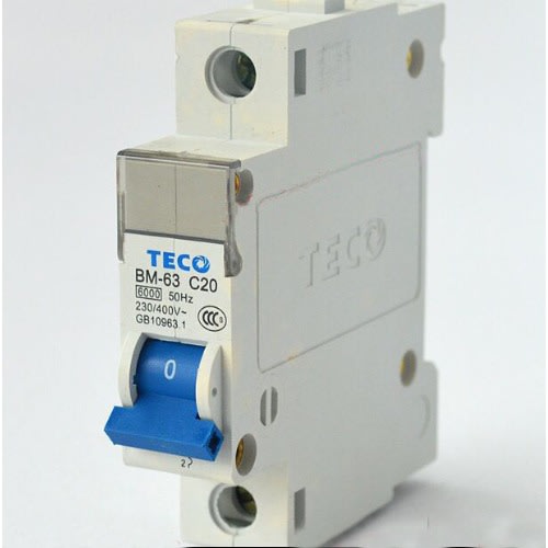 Miniature Circuit Breaker& Leakage Breaker. Single Pole, 4.5KA, 20A, 230V