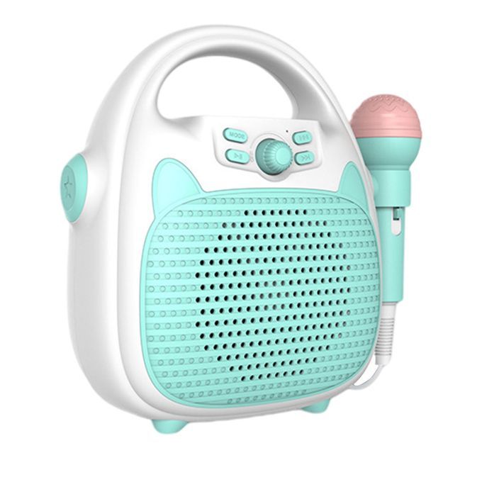 Tooth Kids Karaoke Machine Rechargeable Toys For ChildrenToddlers Blue