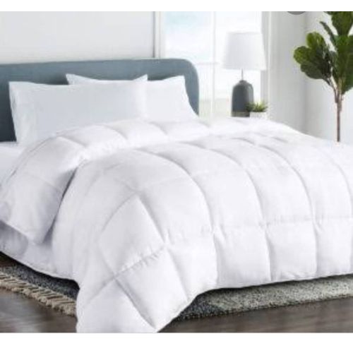 Plain White Duvet, Bedsheet And  Pillowcases