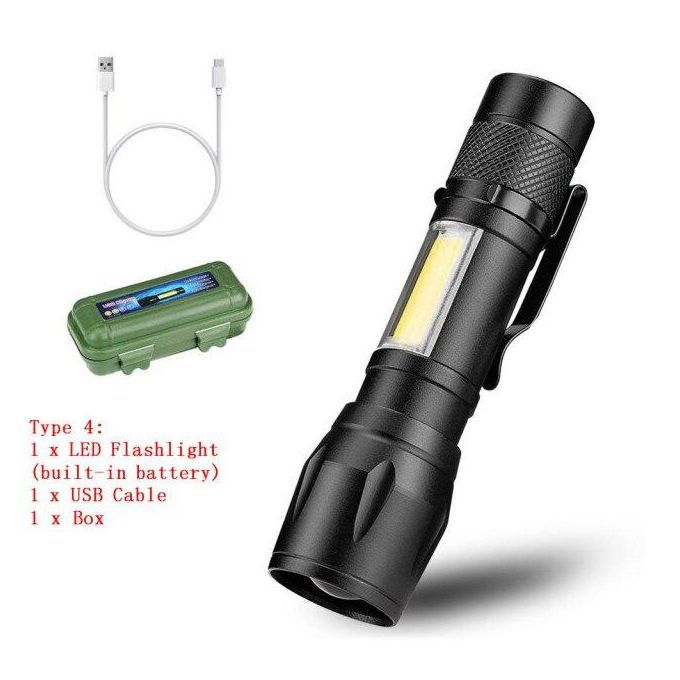 USB Mini Tactical Security Flashlight