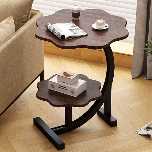Lovely Nordic Style Wooden Side Stool - Brown