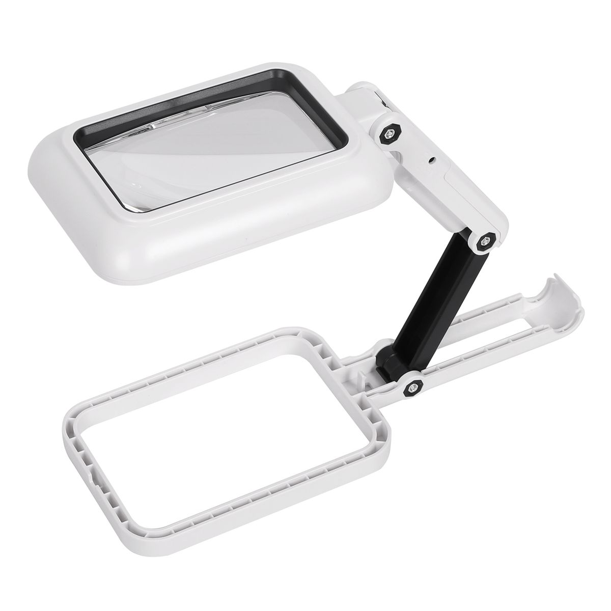 Handheld Magnifier Lighted Magnifying Glass Lens Square