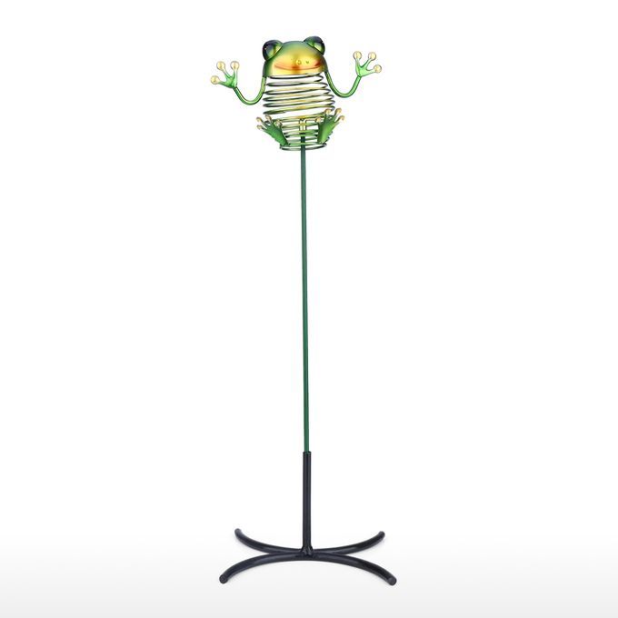 Tooarts 16.9'' Frog Stake Iron Animal Stake Detachable-