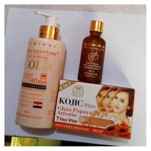 Magic Whiten Body Cream, Serum And Soap,