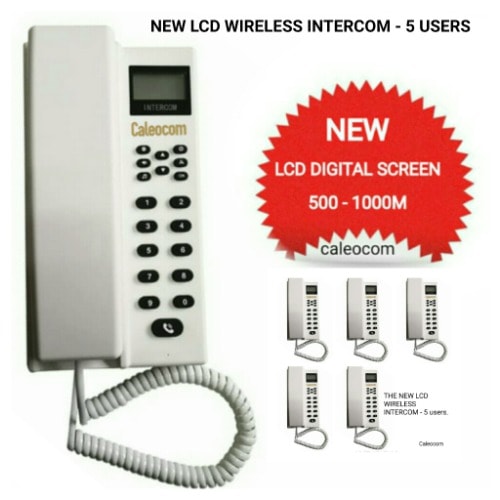 Wireless Intercom Lcd New Model - 5 Users