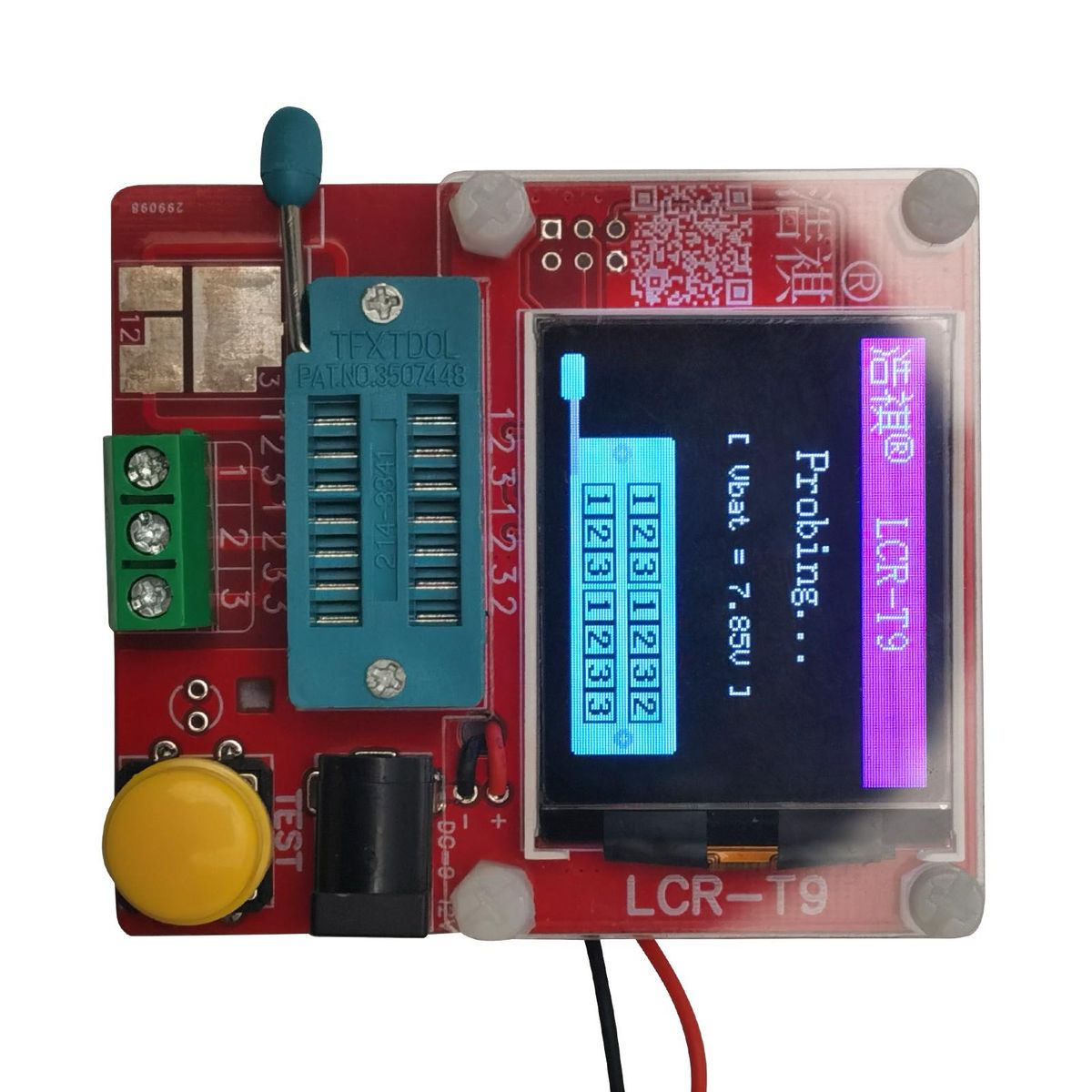 Multifunction Transistor Tester with TFT Digital Display Mini Transistor Tester Inductance Capacitance ESR Meter Diode PNP/ NPN Transistors Auto Testing