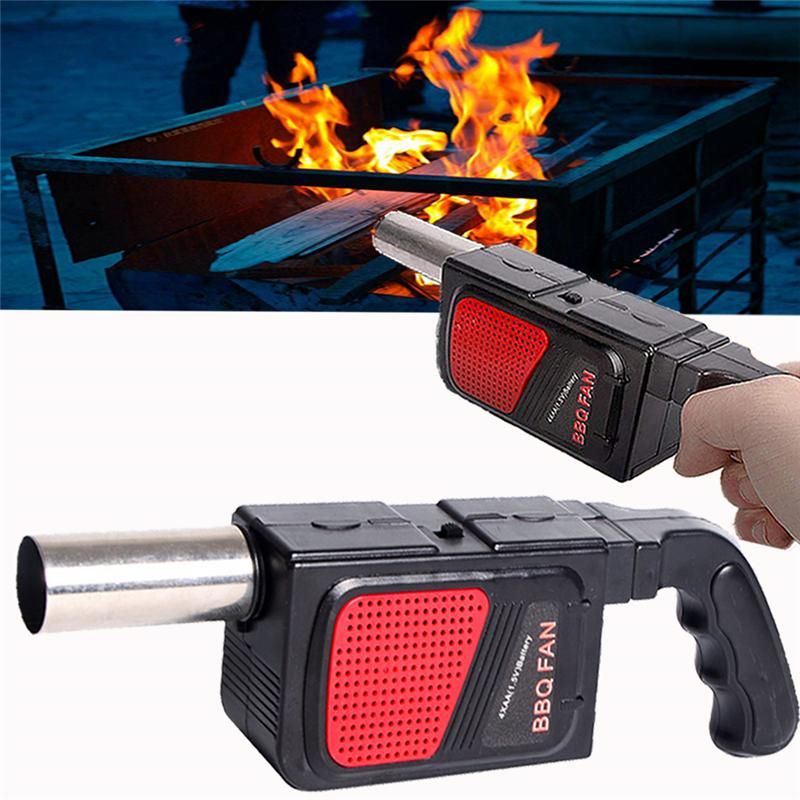 Barbecue Fan Electric BBQ Air Blower For Outdoor Cooking Grill BBQ Set Picnic Tool Handheld Electric BBQ Fan Camping Accessories