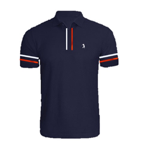 Polo T-shirt With A Colorful Design