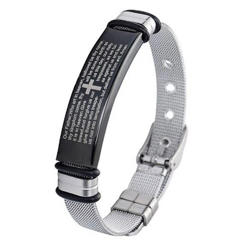 Unisex Jewelry Fashion Stainless Steel Mesh-Black