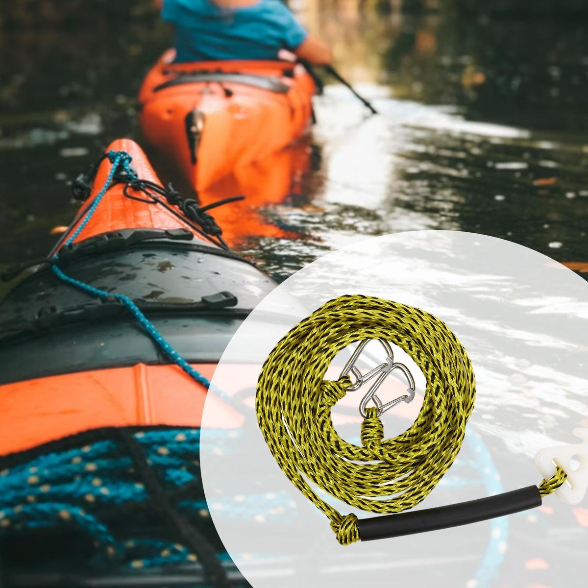 Boat Tow Harness Watersports Rope Steel Hook 17