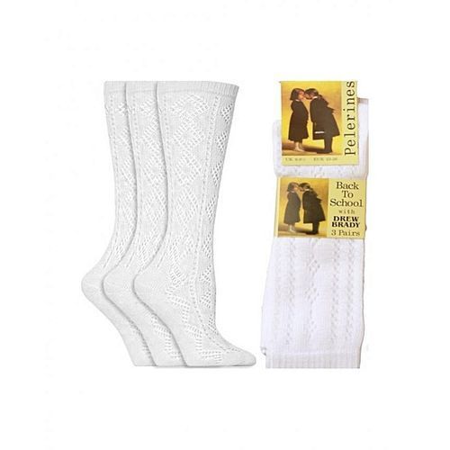 Back To School  Unisex Socks - 6 In 1  - White