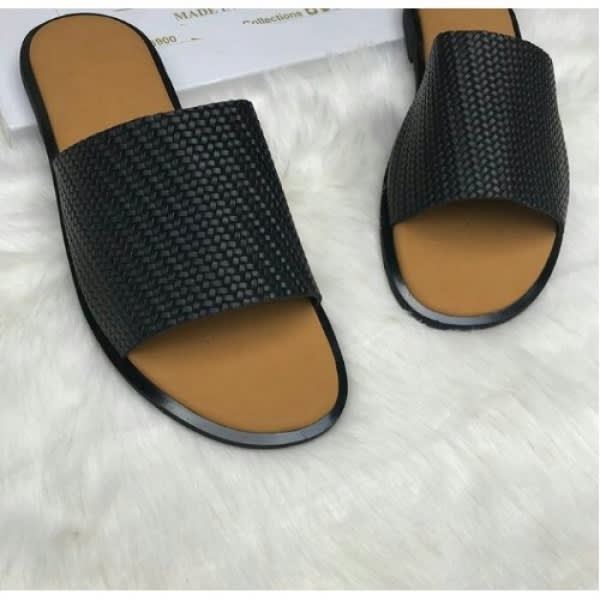 Men's Basket Slippers - Black