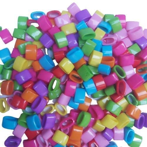 Children's Hair Beads - Multi-color - 40pcs