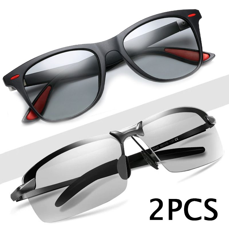 Photochromic Sunglasses With Polarized Lens Anti Glare Driver Sunglasses