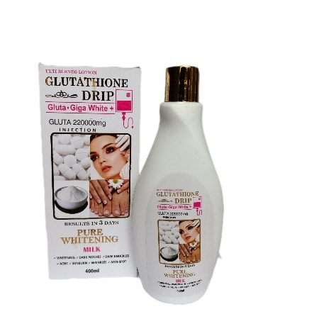 Glutathione Drip - Gluta & Giga White Pure Whitening Face And Body Milk - 400ml